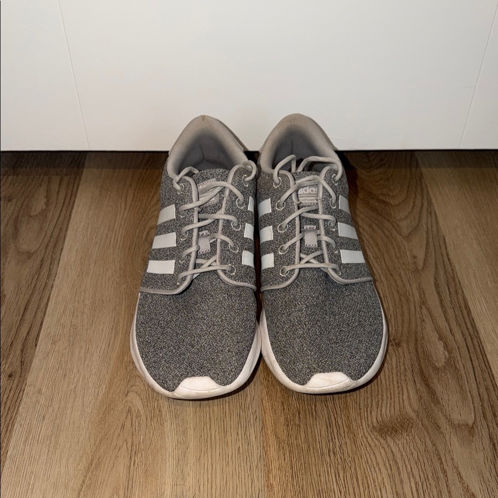 Adidas gray and white cloud foam tennis shoes women’s size 9 sneakers